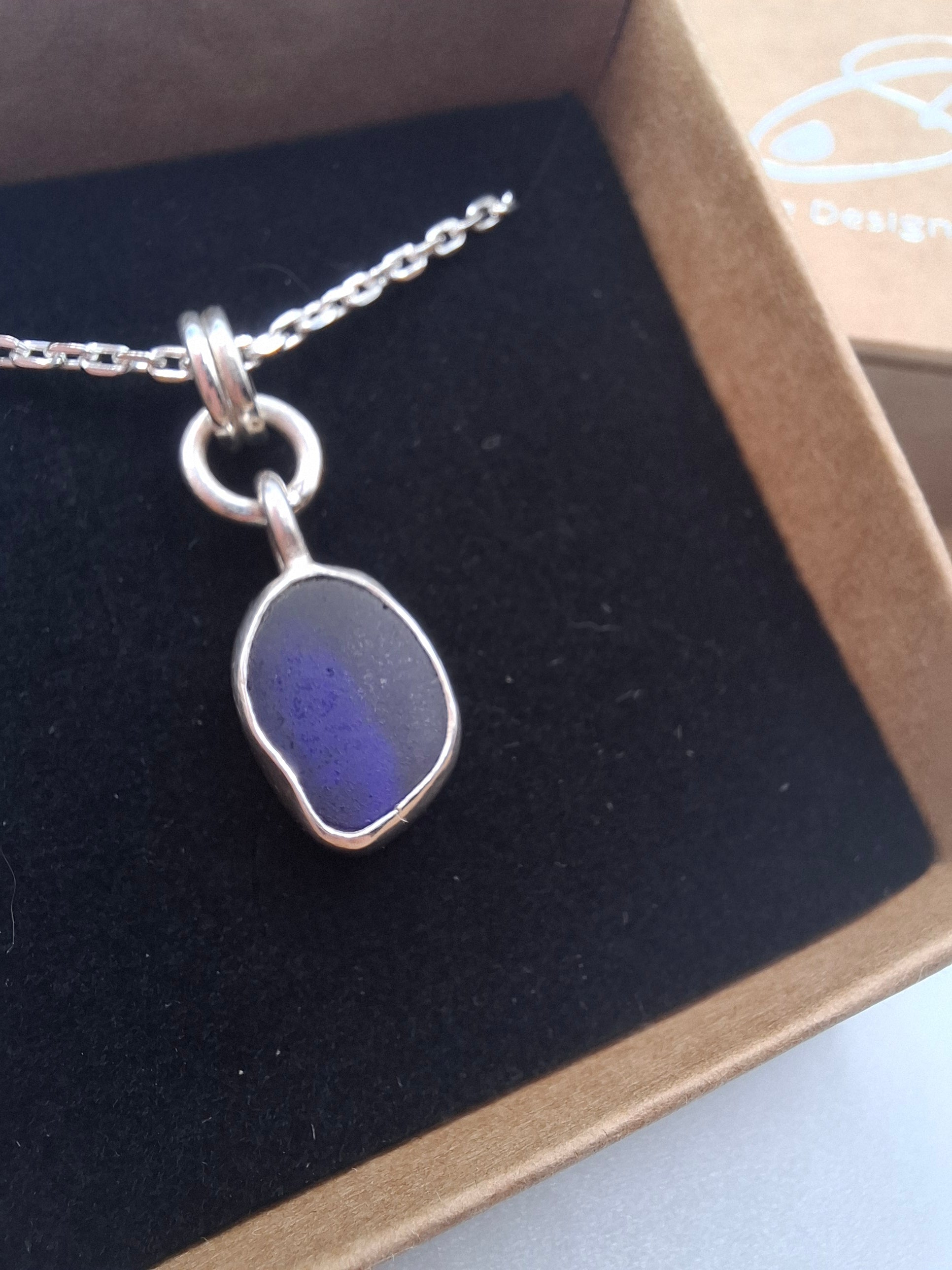 Royal Blue Seaglass Pendant